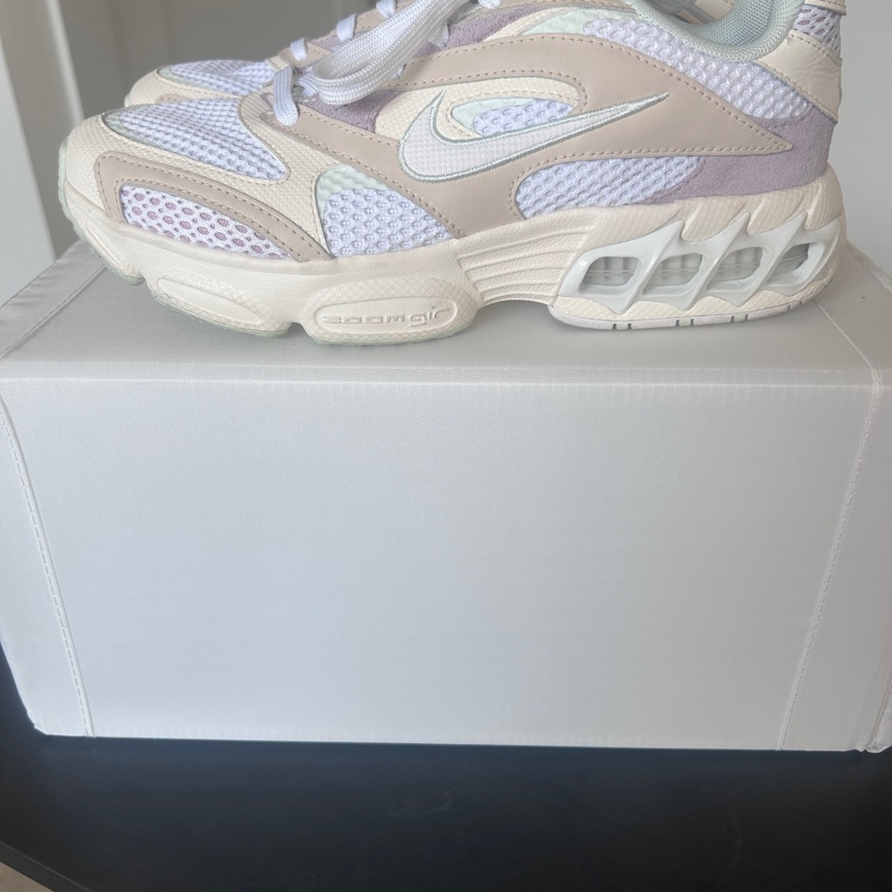 Nike Cream and White Athletic Shoes